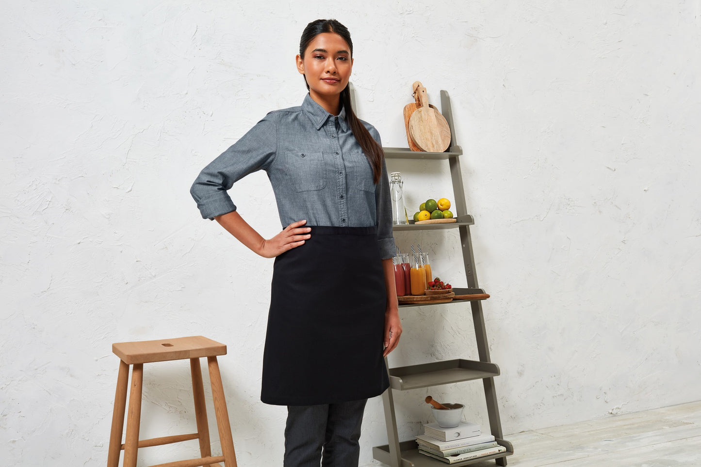 Premier Cotton waist apron, organic and Fairtrade certified