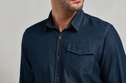 Premier Jeans stitch denim shirt