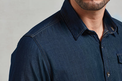 Premier Jeans stitch denim shirt