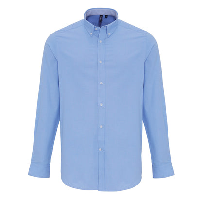 Premier Cotton-rich Oxford stripes shirt