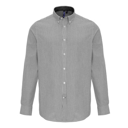 Premier Cotton-rich Oxford stripes shirt