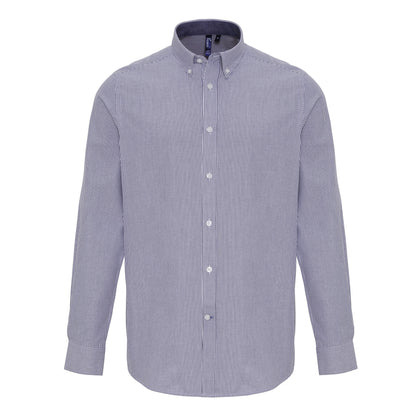 Premier Cotton-rich Oxford stripes shirt