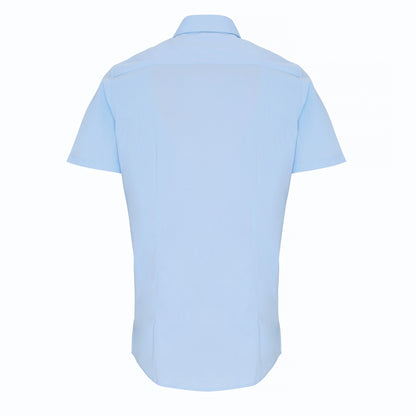 Premier Stretch fit cotton poplin short sleeve shirt