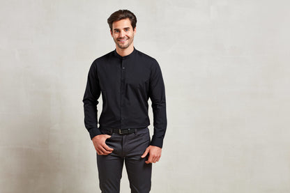 Premier Banded collar grandad long sleeve shirt