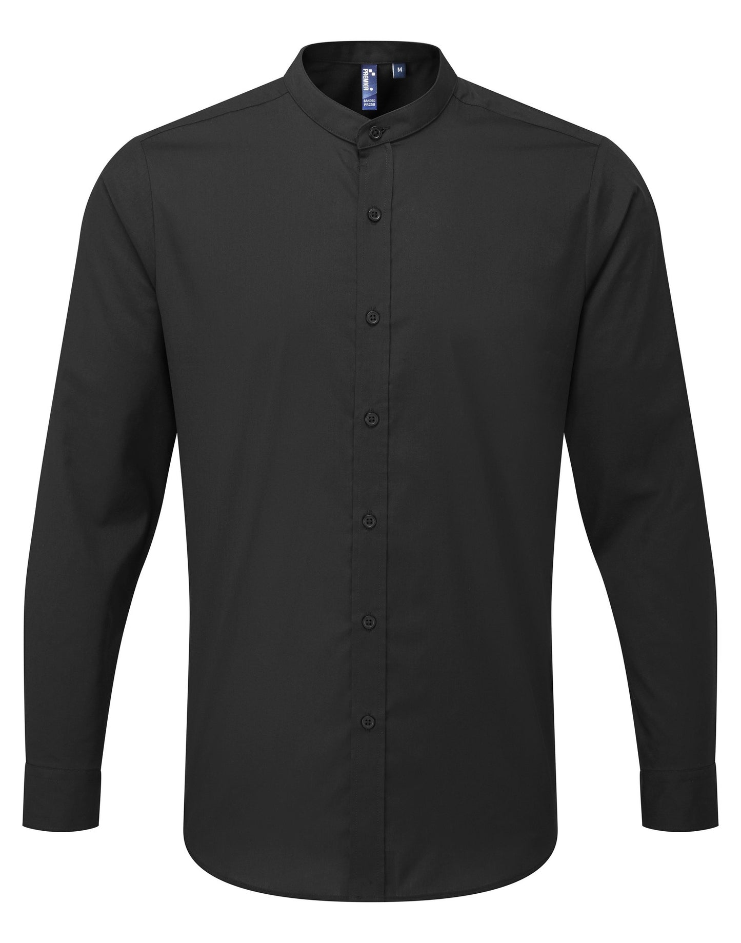 Premier Banded collar grandad long sleeve shirt