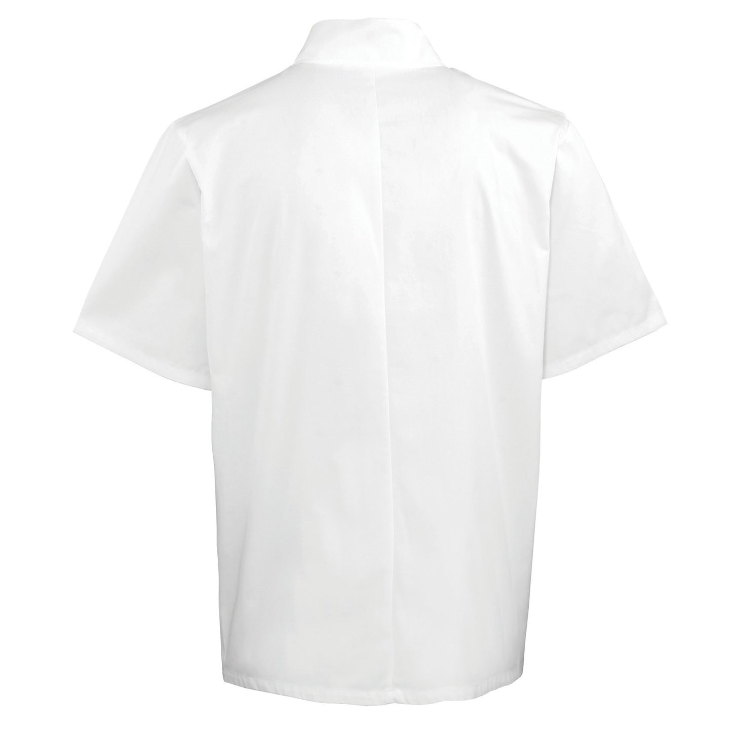 Premier Studded front short sleeve chef's jacket