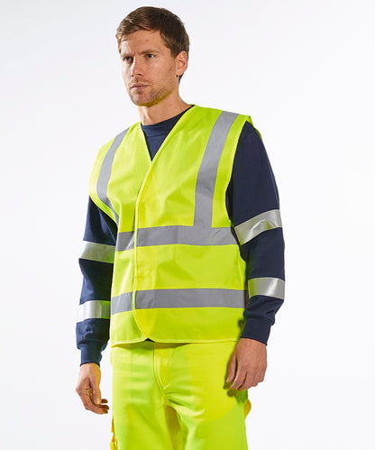 Portwest Hi-vis two-band-and-brace vest (C470)