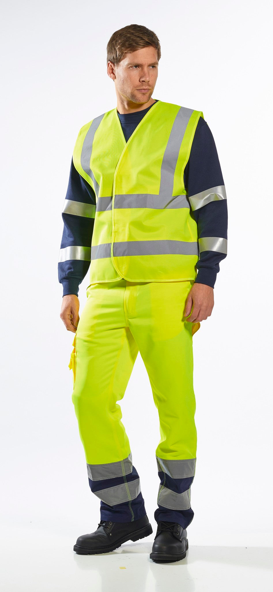 Portwest Hi-vis two-band-and-brace vest (C470)