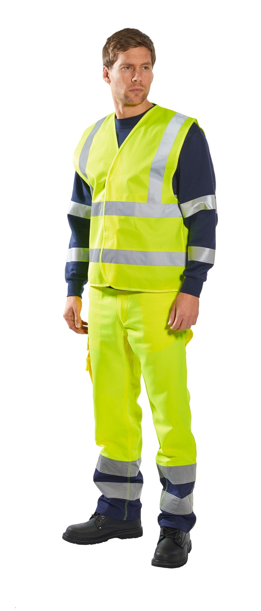 Portwest Hi-vis two-band-and-brace vest (C470)