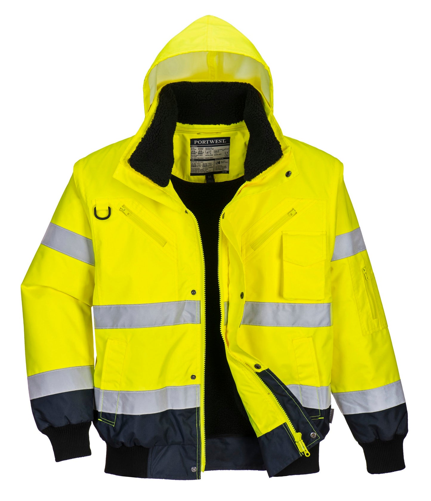 Portwest Hi-vis contrast bomber jacket (C465)