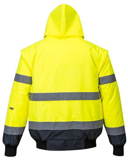 Portwest Hi-vis contrast bomber jacket (C465)