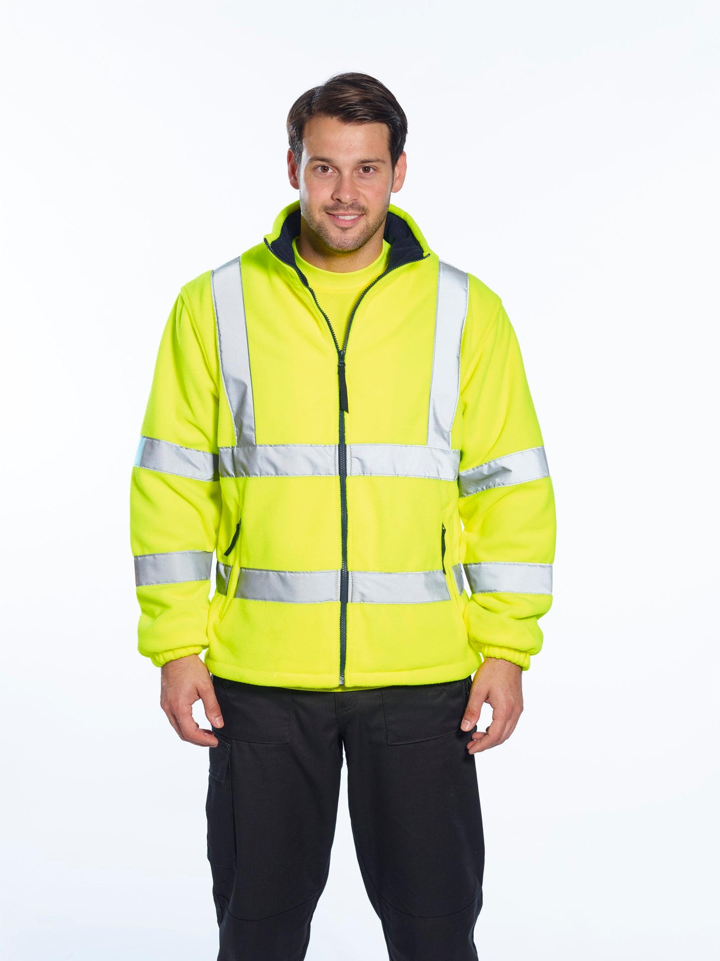 Portwest Hi-vis mesh-lined fleece (F300)