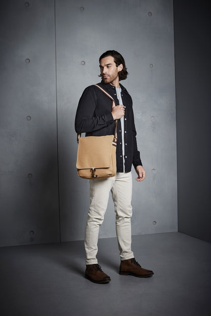 Quadra Vintage canvas messenger