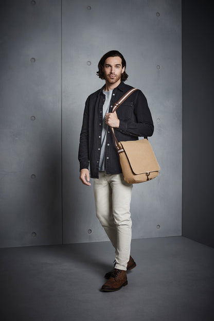 Quadra Vintage canvas messenger