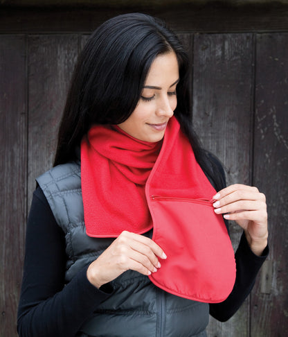 Result Winter Essentials Polartherm™ fleece scarf with zip pocket