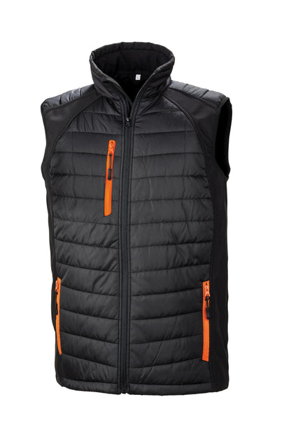 Result Genuine Recycled compass padded softshell gilet