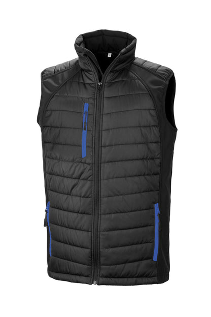 Result Genuine Recycled compass padded softshell gilet