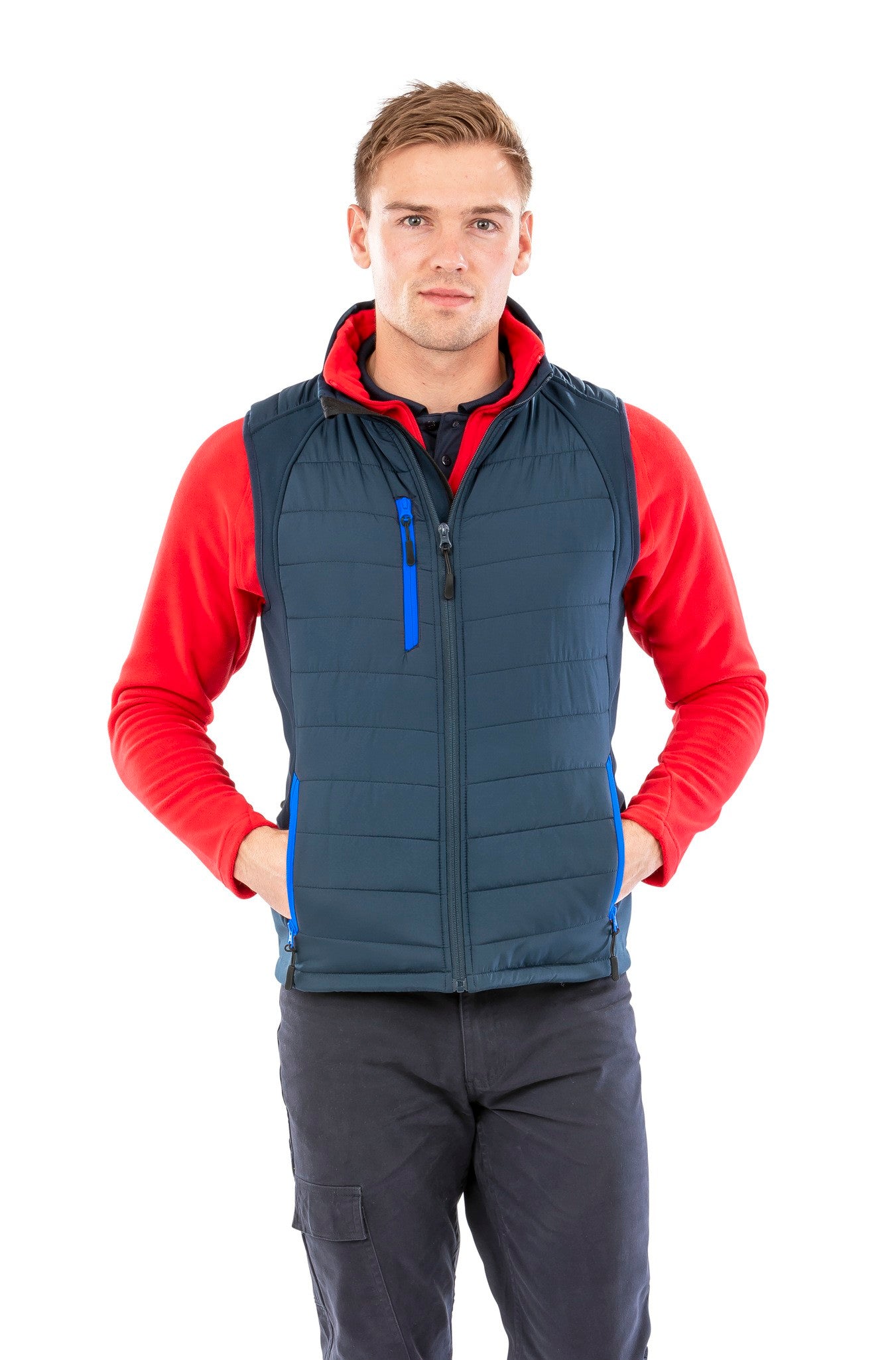 Result Genuine Recycled compass padded softshell gilet