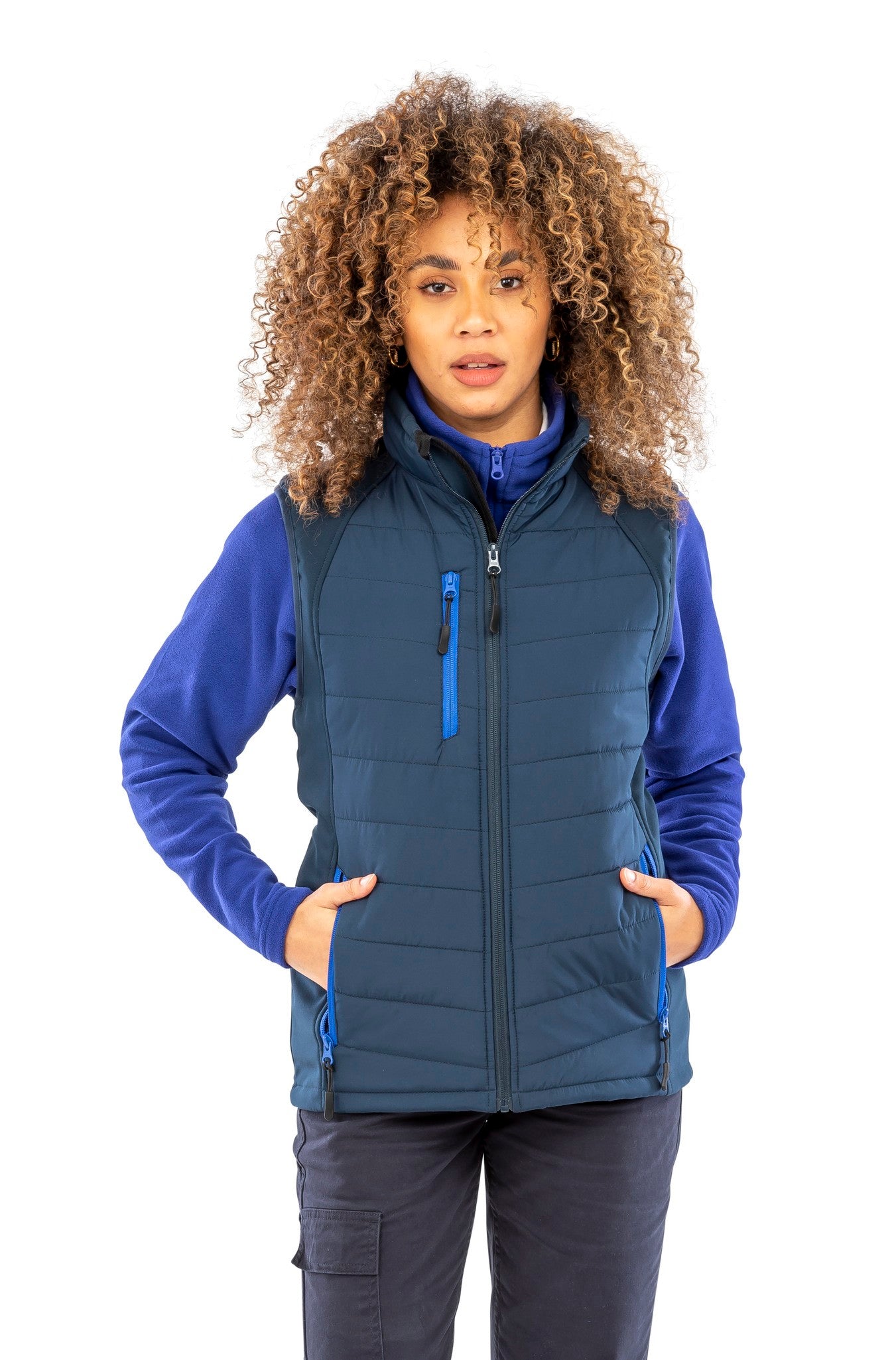 Result Genuine Recycled compass padded softshell gilet