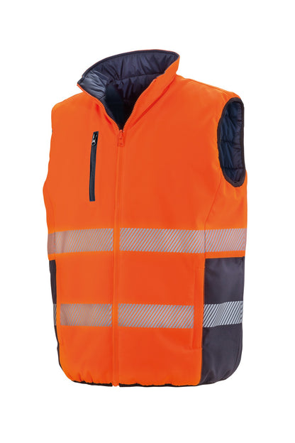 Result Safeguard Reversible soft padded gilet