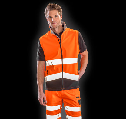 Result Safeguard Printable safety softshell gilet