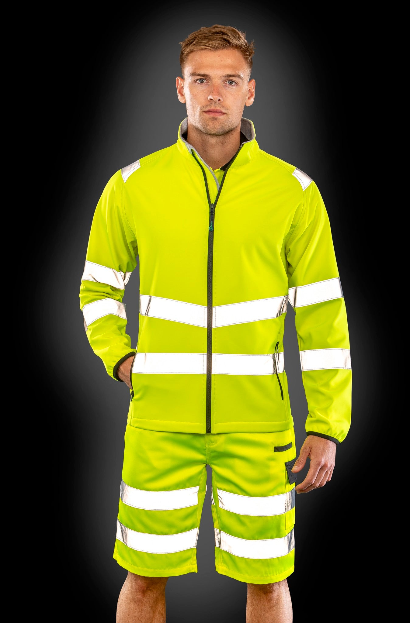 Result Genuine Recycled Recycled 2-layer printable safety softshell