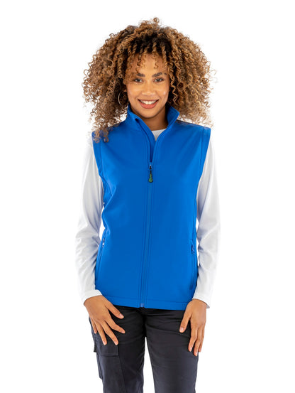 Result Genuine Recycled Women's recycled 2-layer printable softshell bodywarmer