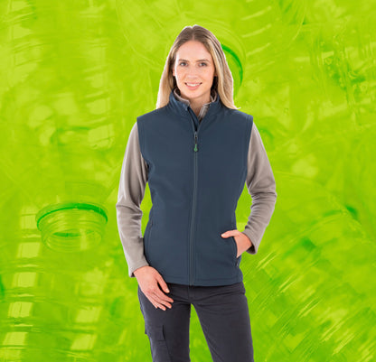 Result Genuine Recycled Women's recycled 2-layer printable softshell bodywarmer