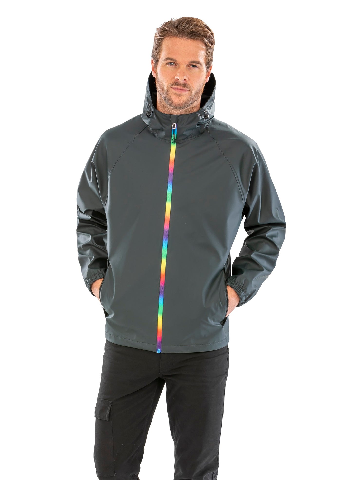 Result Genuine Recycled Prism PU waterproof jacket with recycled backing