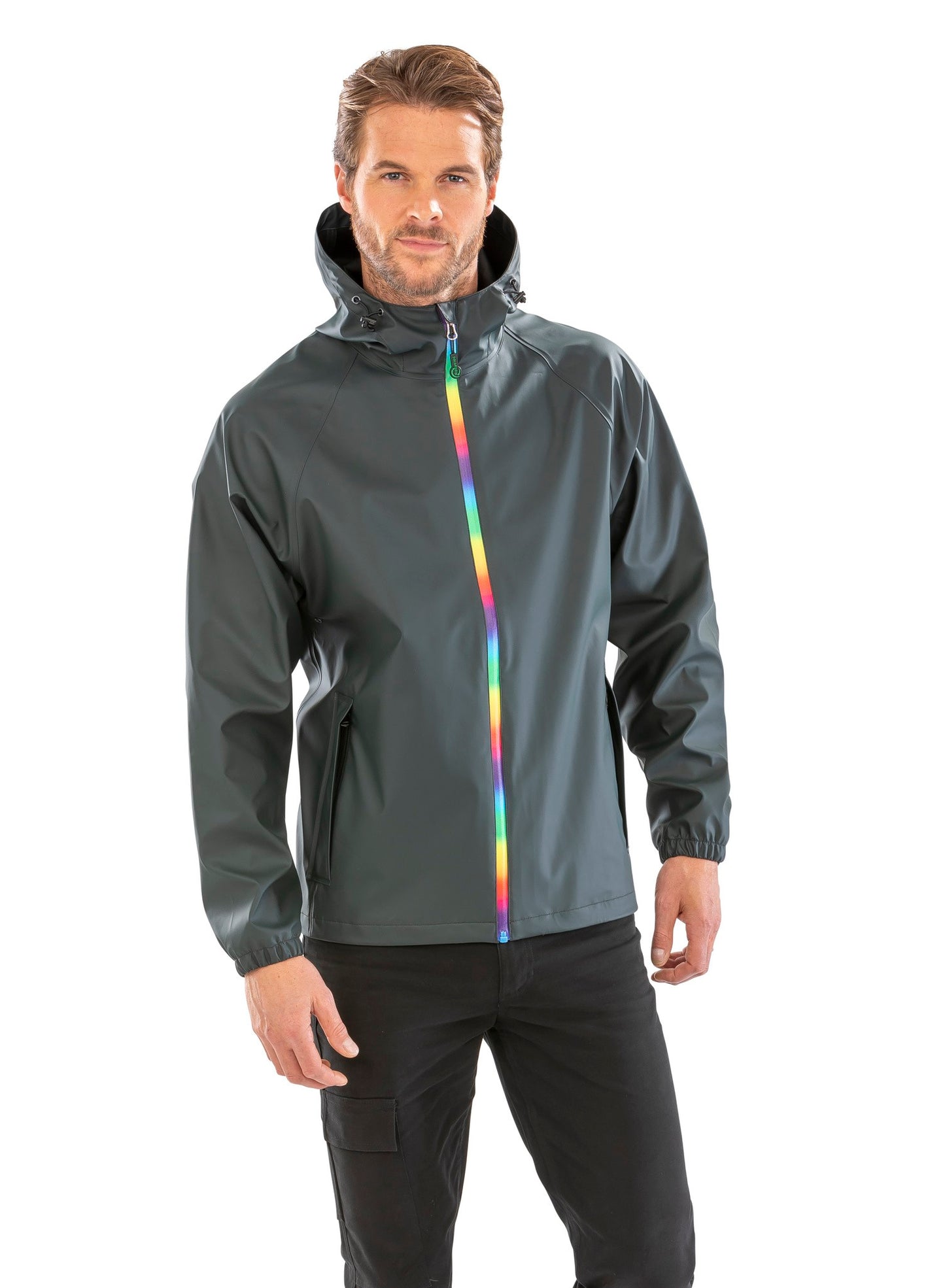 Result Genuine Recycled Prism PU waterproof jacket with recycled backing