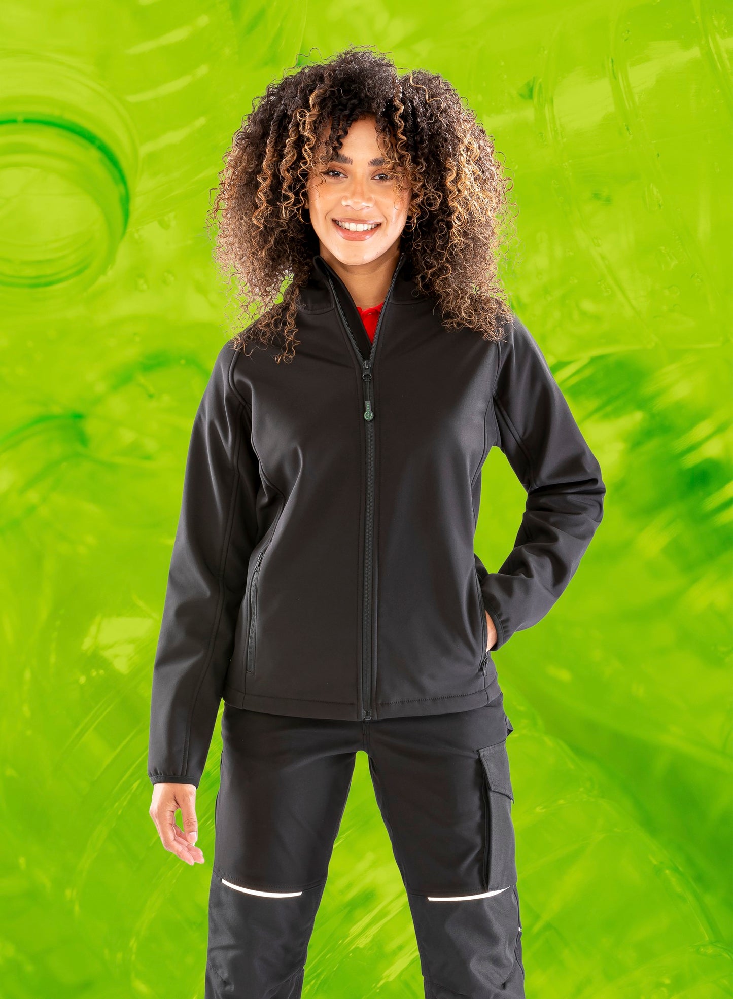 Result Genuine Recycled Women’s recycled 3-layer printable hooded softshell