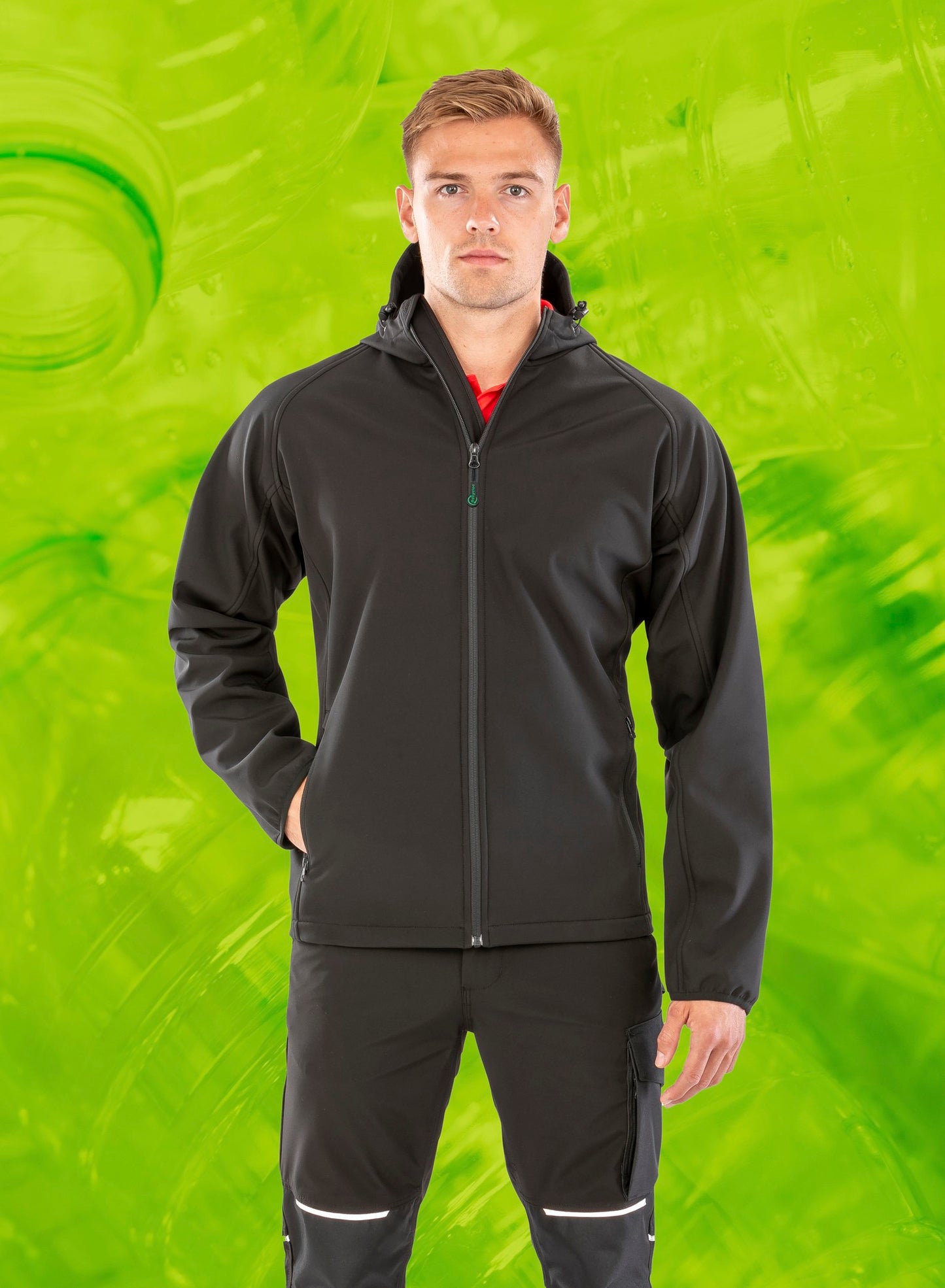 Result Genuine Recycled Recycled 3-layer printable hooded softshell