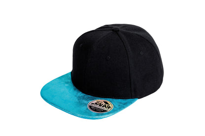 Result Headwear Bronx glitter flat peak snapback cap