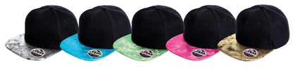 Result Headwear Bronx glitter flat peak snapback cap