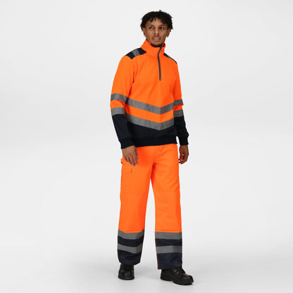 Regatta High Visibility Pro hi-vis ¼-zip sweatshirt