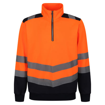 Regatta High Visibility Pro hi-vis ¼-zip sweatshirt