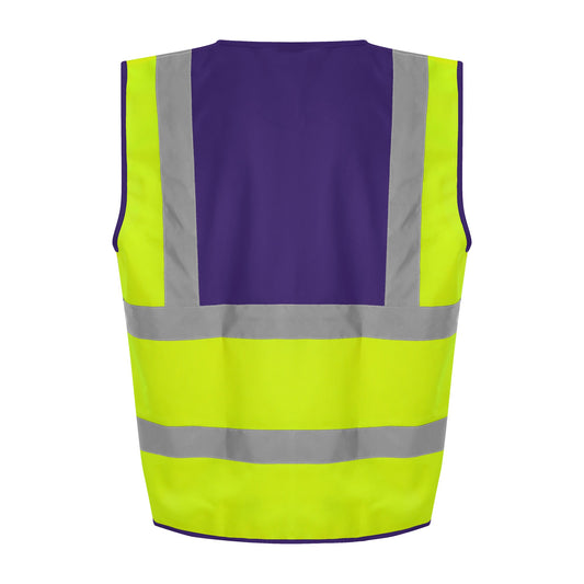 ProRTX High Visibility Waistcoat - HV Yellow/Purple