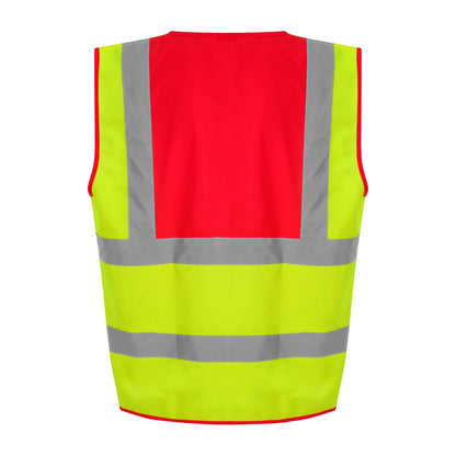 ProRTX High Visibility Waistcoat - HV Yellow/Red