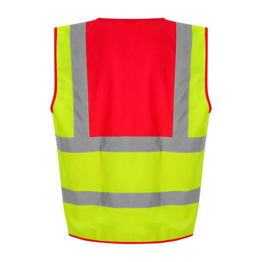 ProRTX High Visibility Waistcoat - HV Yellow/Red