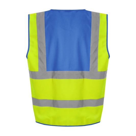 ProRTX High Visibility Waistcoat - HV Yellow/Royal Blue