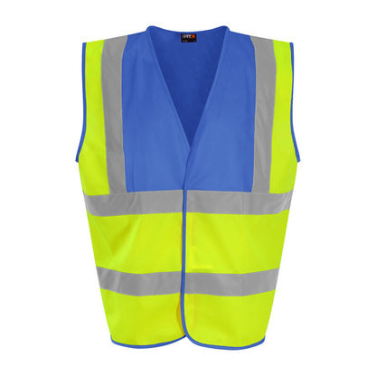 ProRTX High Visibility Waistcoat - HV Yellow/Royal Blue