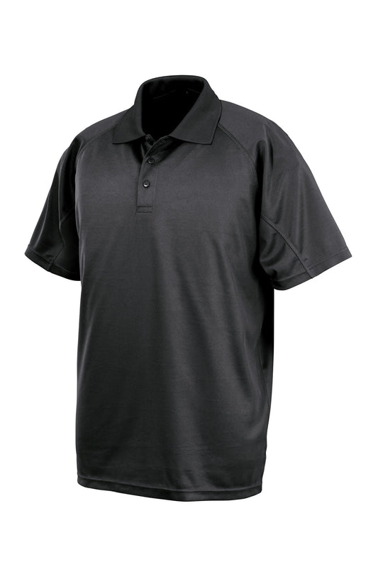 Spiro Performance Aircool polo shirt - Black