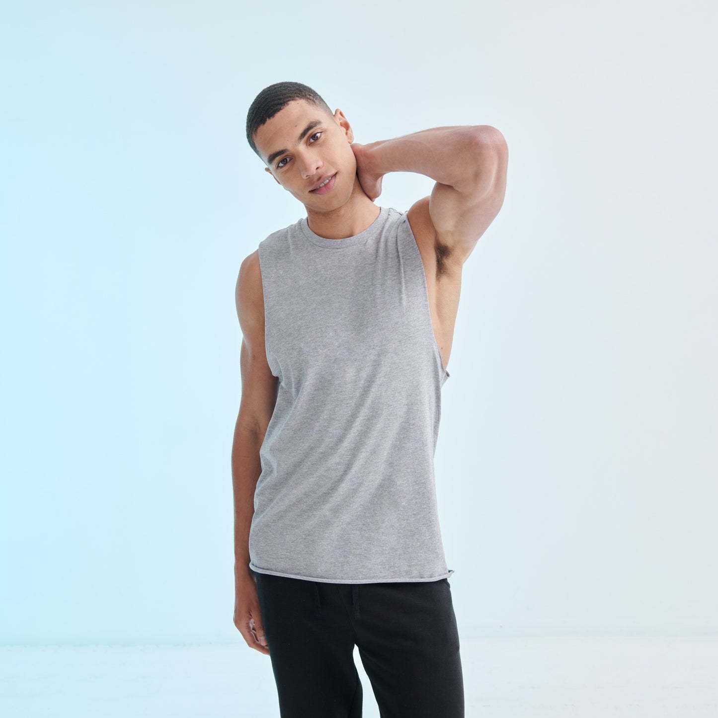 SF High neck slash armhole vest