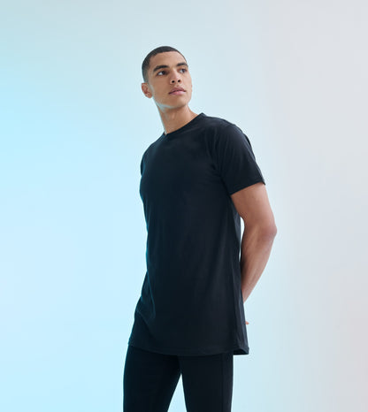 SF Longline t-shirt with dipped hem