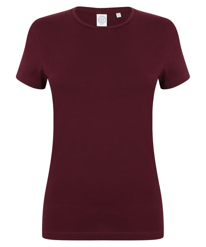 SF Feel good women's stretch t-shirt - Burgundy