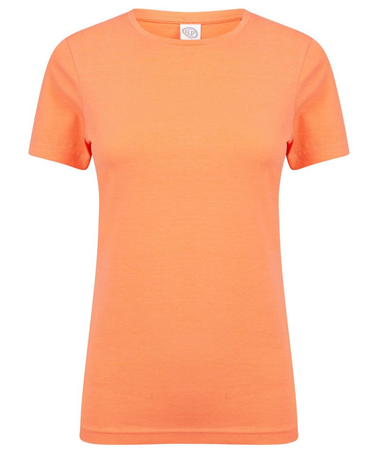 SF Feel good women's stretch t-shirt - Coral