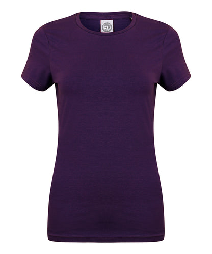 SF Feel good women's stretch t-shirt - Deep Purple