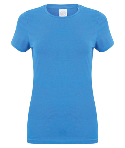 SF Feel good women's stretch t-shirt - Heather Blue