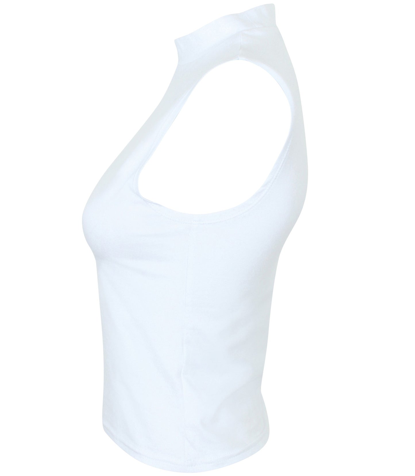 SF Women's high neck crop vest