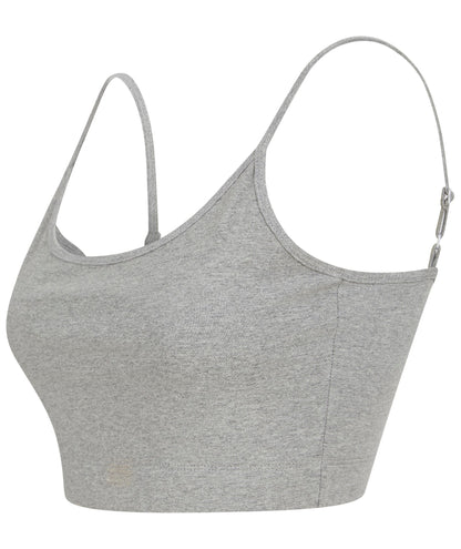 SF Women's sustainable fashion cropped cami top with adjustable straps